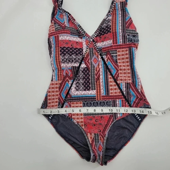 SEA level swim Arielle V front and back one peice swimsuit night sky size 6 - Picture 6 of 11